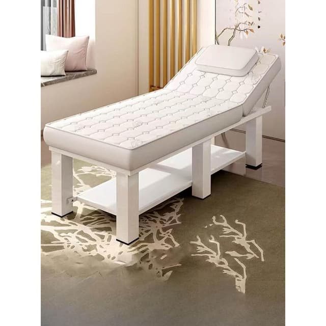 乳膠美容床美容院專用按摩床推拿床帶洞美體中醫理療床紋繡美容床