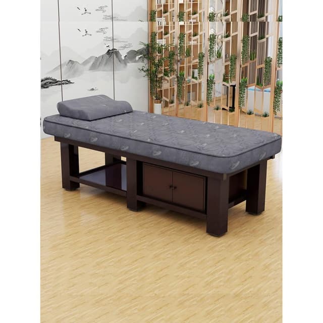 乳膠美容床美容院專用推拿按摩理療床美體紋繡美睫帶洞加固多功能