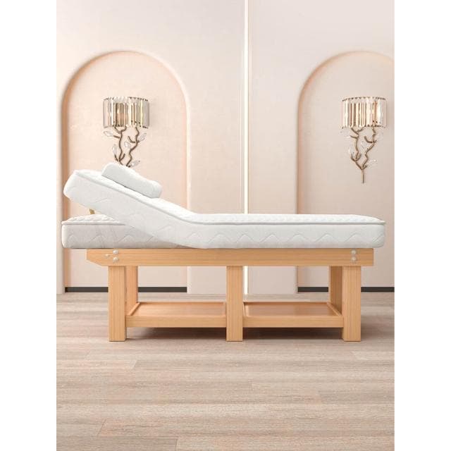 實木乳膠中醫推拿理療床帶洞按摩床紋繡采耳床美容院美容床木製