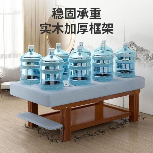 加寬實木美容床按摩床中醫推拿理療床美容院專用床帶手臂洞看手機