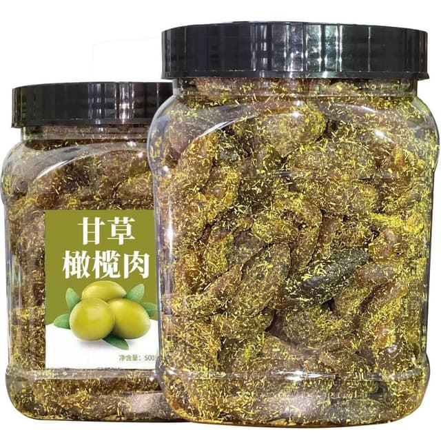 甘草佛手橄欖肉廣東潮汕無核橄欖肉500g