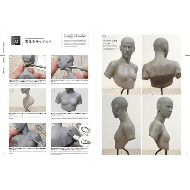 タナベシン 人物模型造型指南《デジタル造形ではない手原型による》
