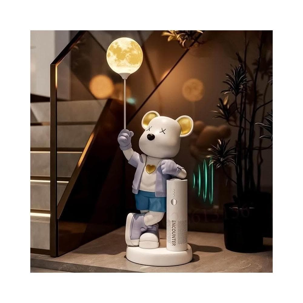 小熊摆件客厅电视柜沙发大型落地装饰品存钱罐音箱乔迁礼物玄關擺飾辦公室擺件落地擺件裝飾