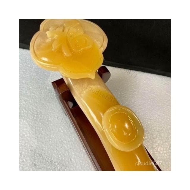 擺件 招財進寶  玉巧玲瓏天然玉石擺件玉如意阿富汗玉石家居飾品喬遷開業禮品禮物