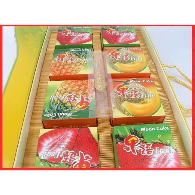 HanNaMiChan大嶸華果然心動800g廣式組合水果月餅中秋禮盒送長輩親友品嘗美食