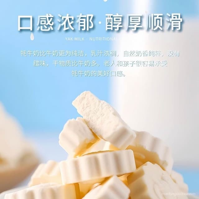 文文甄選 青海特産青藏印象牦牛老酸奶奶貝奶片乾吃兒童零食200克/袋