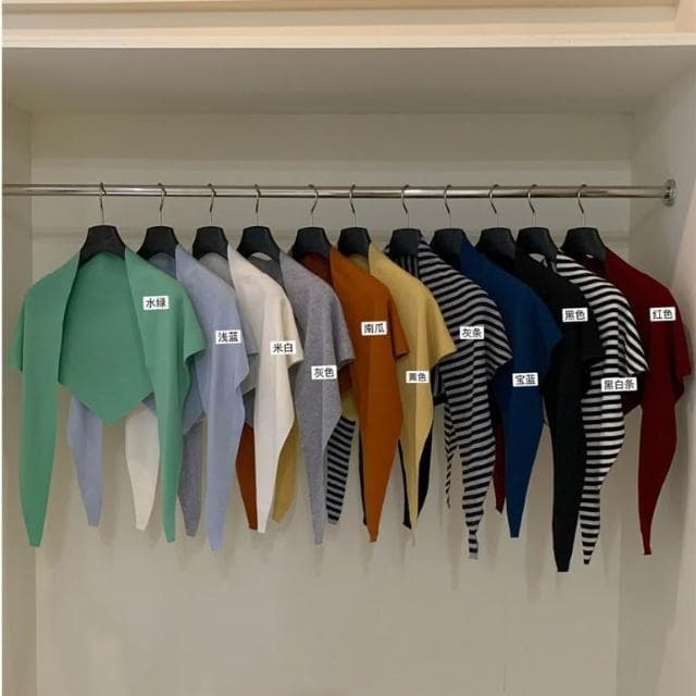 【FEE BABY】【Fee現貨11色新品】不規則三角素色條紋針織披肩圍巾🔥披肩 針織外套 連帽外套 針織 圍巾 斗篷 韓系女裝 針織