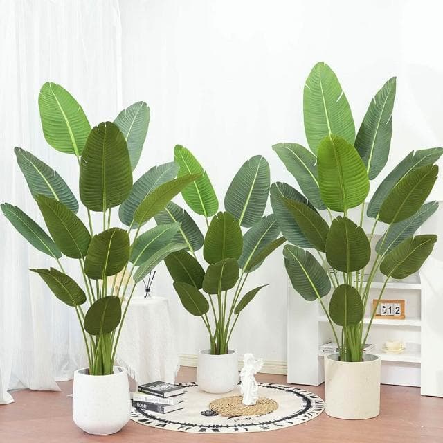 百信百貨 免運 大型北歐網紅仿真植物旅人蕉盆栽室內裝飾天堂鳥假綠植盆景