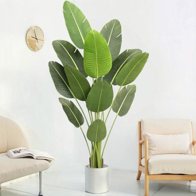 百信百貨 免運 大型北歐網紅仿真植物旅人蕉盆栽室內裝飾天堂鳥假綠植盆景