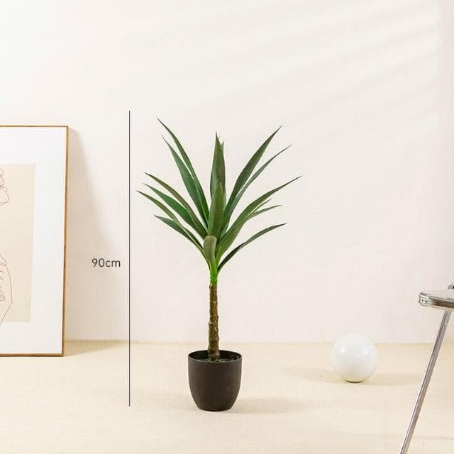 百信百貨 免運 熱銷款仿真綠植劍麻樹 龍舌蘭假樹盆栽客廳擺件假劍蘭植物