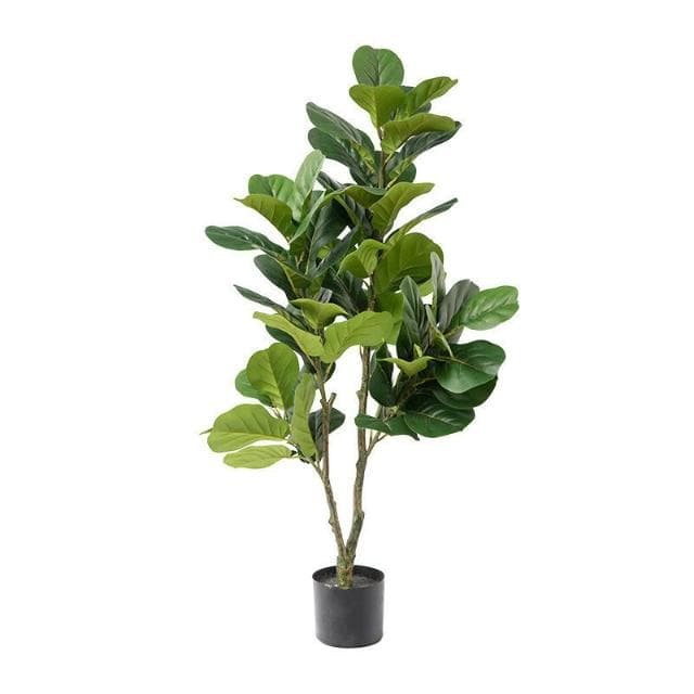 百信百貨 免運 仿真綠植裝飾客廳大型落地擺件假盆栽植物仿真琴葉榕盆景仿真花