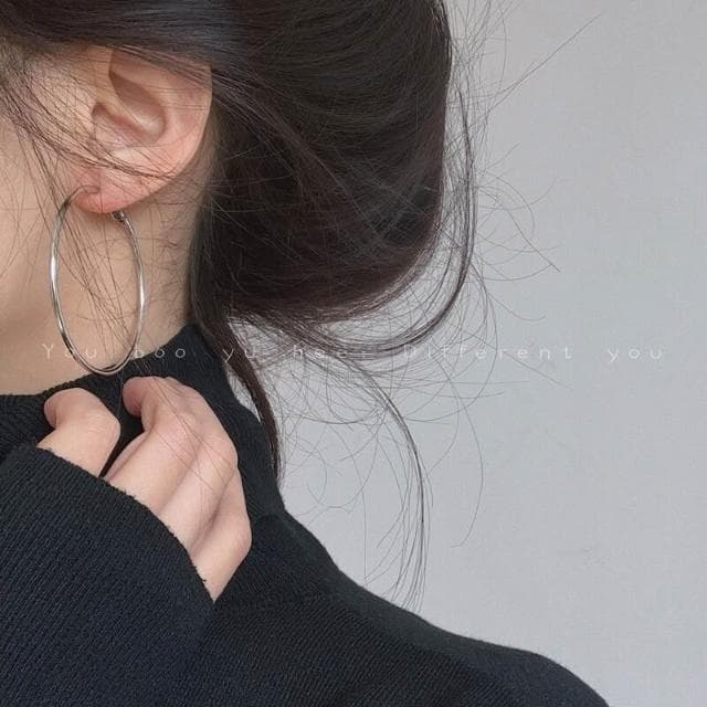 耳環誇張個性耳環女素圈高級感冷淡風小眾氣質新款大耳圈耳飾輕盈精緻輕奢高級韓國不過敏看不膩超閃耳環耳飾飾品配禮服百搭禮物