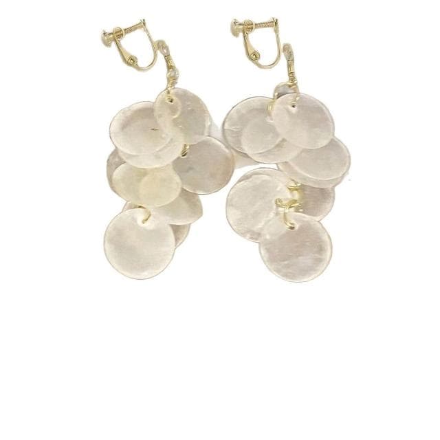 耳環長流蘇貝殼耳環海邊新款耳夾女無耳洞誇張超仙耳飾度假風耳墜輕盈精緻輕奢高級韓不過敏看不膩超閃耳環耳飾飾品配禮服百搭禮物