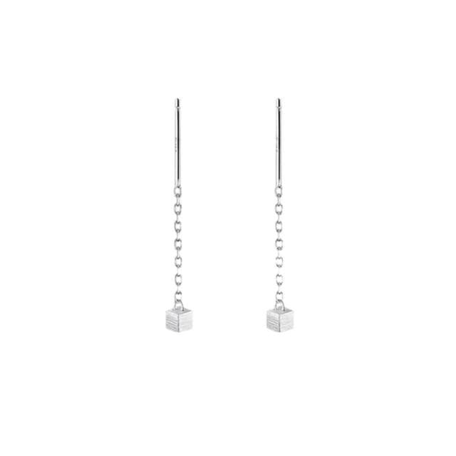 耳環耳釘女新款潮耳線簡約氣質耳環冷淡風百搭耳鏈幾何顯瘦輕盈精緻輕奢高級韓國不過敏看不膩超閃耳環耳飾飾品配禮服百搭禮物