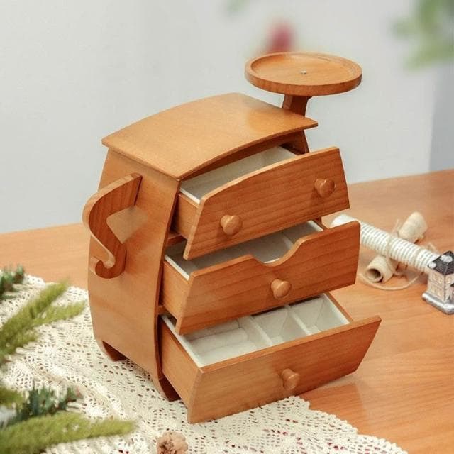 含稅免運 蓮科胖墩墩首飾盒化妝品收納盒手飾品項鏈新婚生日