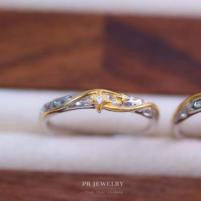 星映 925純銀情侶戒指 情侶對戒 情人節禮物 PR 飾品