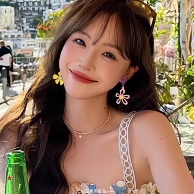 耳環撞色不對稱花朵蚊香盤耳夾女無耳洞耳環小眾田園度假風多巴胺耳飾不過敏看不膩超閃耳環耳飾飾品百搭禮物輕盈精緻輕奢高級韓國