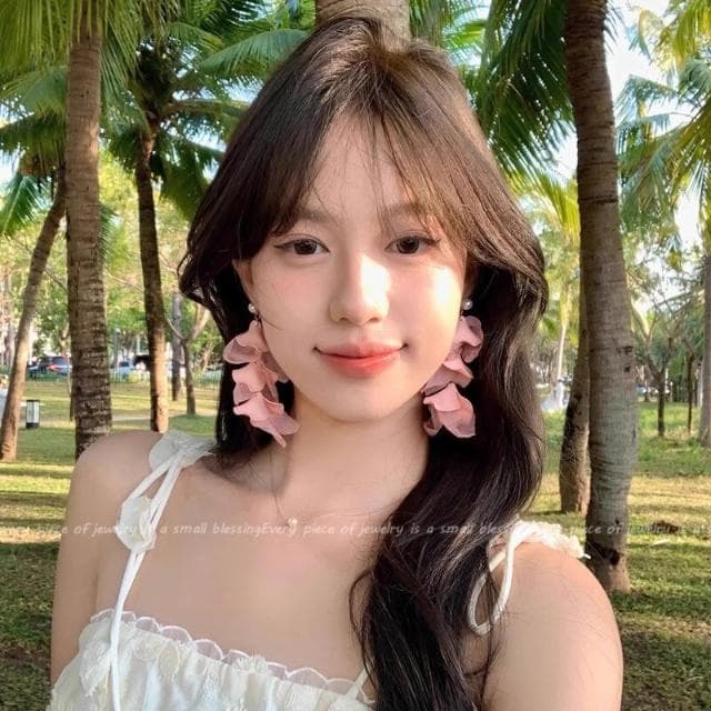 耳環法式度假花朵流蘇耳環女名媛精致獨特海邊耳飾度假風耳釘 不過敏看不膩超閃耳環耳飾飾品不褪色百搭禮物輕盈精緻輕奢高級韓國