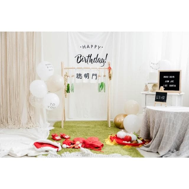 現貨｜聰明門 抓周道具 抓周儀式 寶寶抓周 羊毛氈 蔥 門框 聰明門布條 抓周布簾 花生 生日 地毯｜GoGraphy