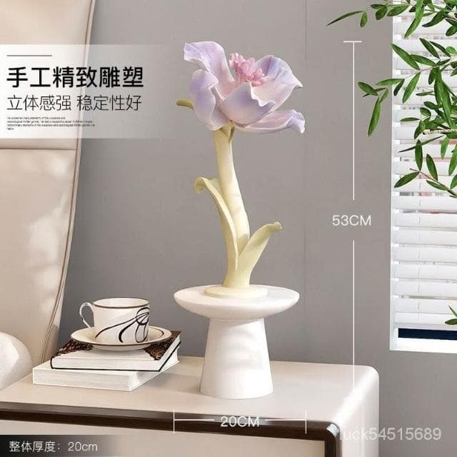 【含運#含稅】輕奢仿真花卉工藝品擺件客廳餐廳傢居裝飾品喬遷生日禮物