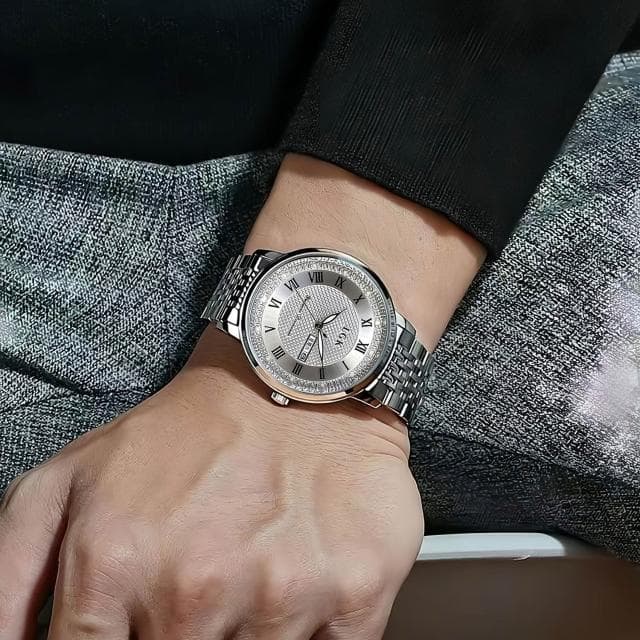 【Try】手錶男輕奢小眾高級感精工錶男士爸爸商務風瑞士錶防水夜光男生全自動機械錶簡約氣質精緻石英錶高顏值精品金屬指針男錶