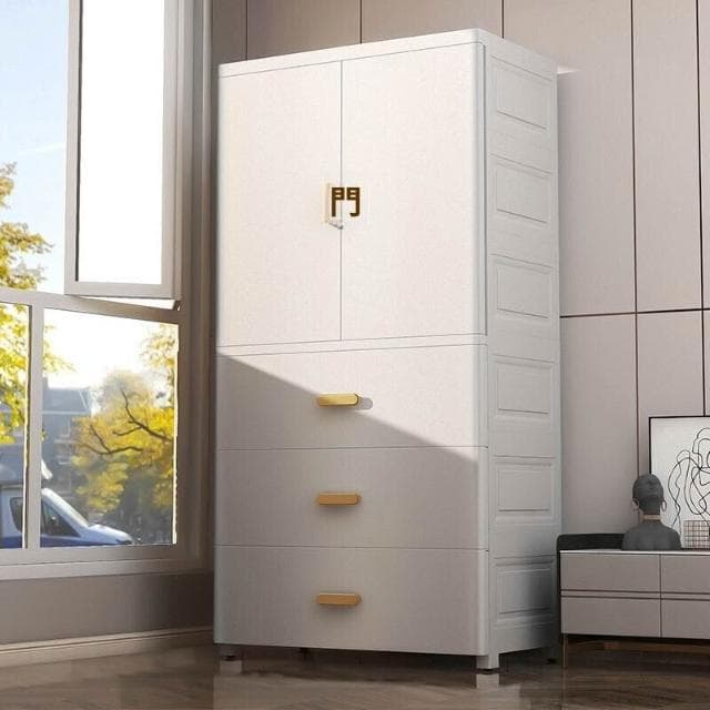 60CM寬高檔寶寶衣櫃兒童收納櫃嬰兒小衣櫥臥室玩具衣服掛衣儲物櫃 683