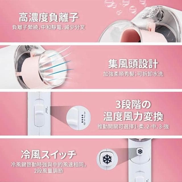 【ikiiki 伊崎】負離子吹風機 吹風機 美髮吹風機 大風量吹風機 可折疊吹風機 便攜吹風機 IK-HD5001 (速達)