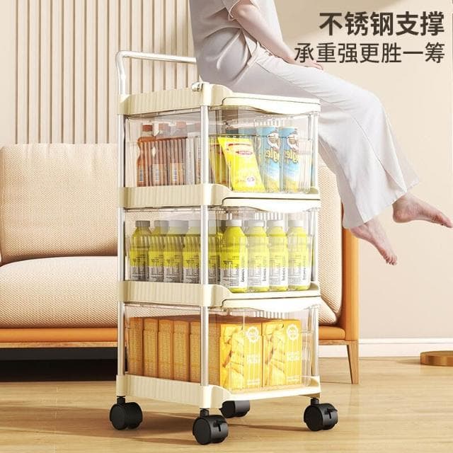 小推車嬰兒用品置物架餵養臺零食玩具衣服多層抽屜式收納櫃收