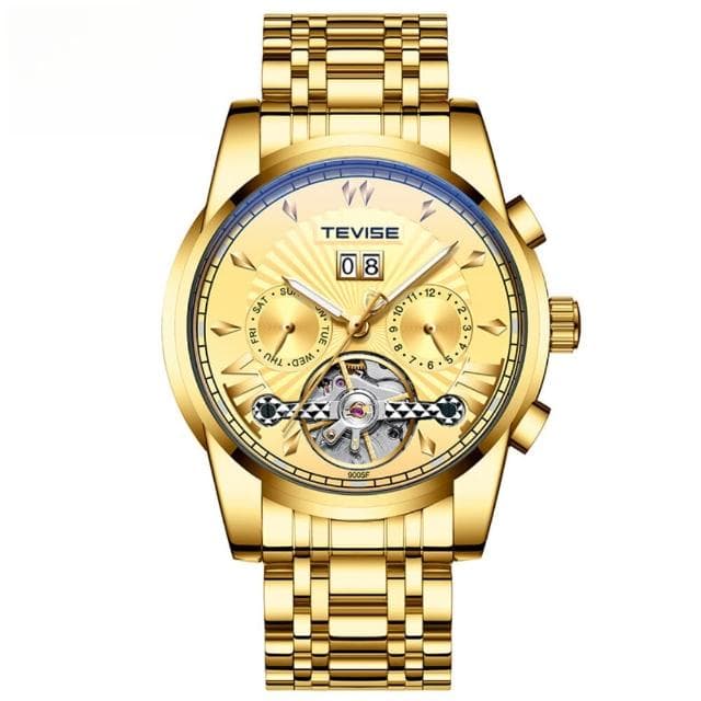 手錶男輕奢小眾高級感精工錶男士爸爸商務風瑞士表機械表夜光表防水男手表夜光陀飛輪簡約氣質精緻石英錶高顏值精品金屬指針男錶 