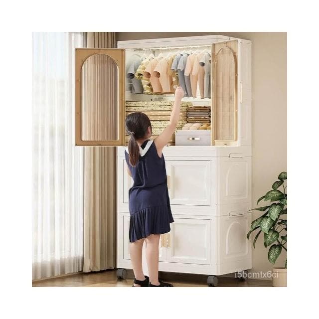 免運   免安裝寶寶衣櫃小孩臥室多層收納櫃嬰兒小衣櫥傢用簡易收納儲物櫃窄縫收納櫃 縫隙收納櫃 櫃子
