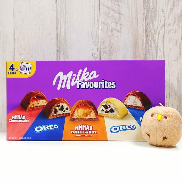 【Milka】可可綜合分享組 380公克 (綜合巧克力 太妃糖榛果 牛奶 起司蛋糕 白巧克力)