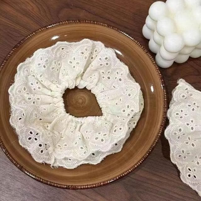 髮圈大腸發圈韓系大腸發圈頭繩馬尾頭繩花朵森系發飾蕾絲簡約髮飾髮繩髪飾髮圈不傷髮丸子頭( 聖誕節 生日 髮飾頭飾  禮物)