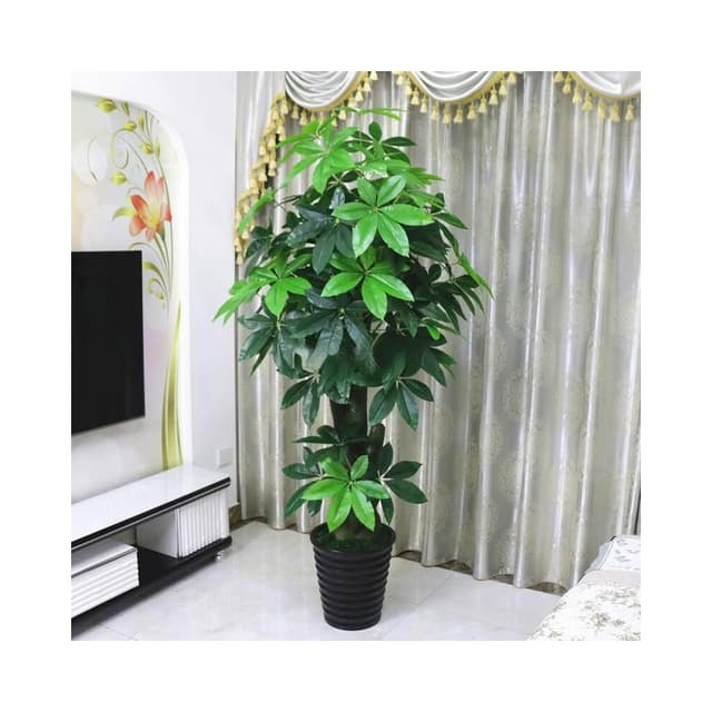 假樹發財樹植物大型落地盆栽樹塑料假花客廳室內花裝飾假綠植