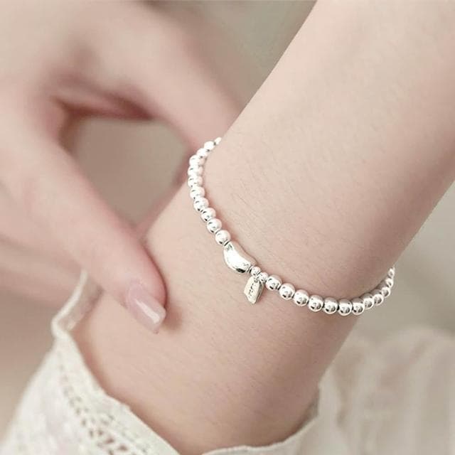 【LEESA】純銀手鍊\銀珠手鍊\日系手鍊\韓國手鍊\氣質手鍊\手鍊\手環\串珠手鍊\閨蜜手鍊\氣質個性\女生禮物
