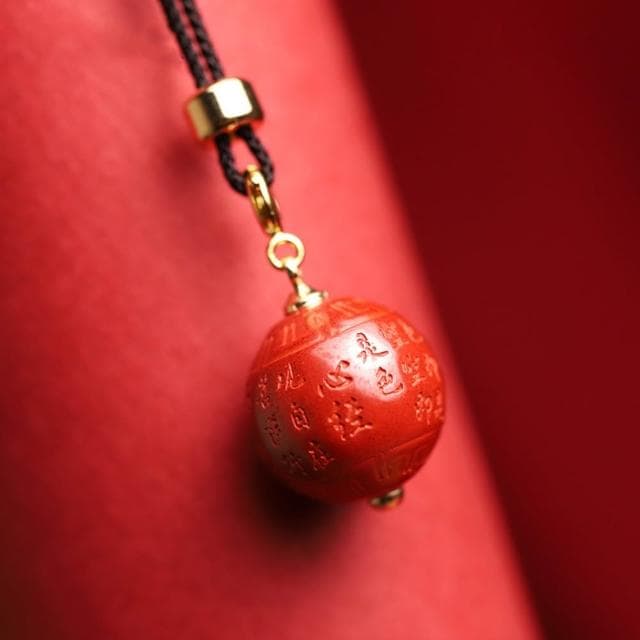 【巴黎精品】現貨+預購 天然硃砂項鍊女項鍊項鏈鎖骨鏈轉運招財淨化開運情人節禮物配件(飾品a1lh28)