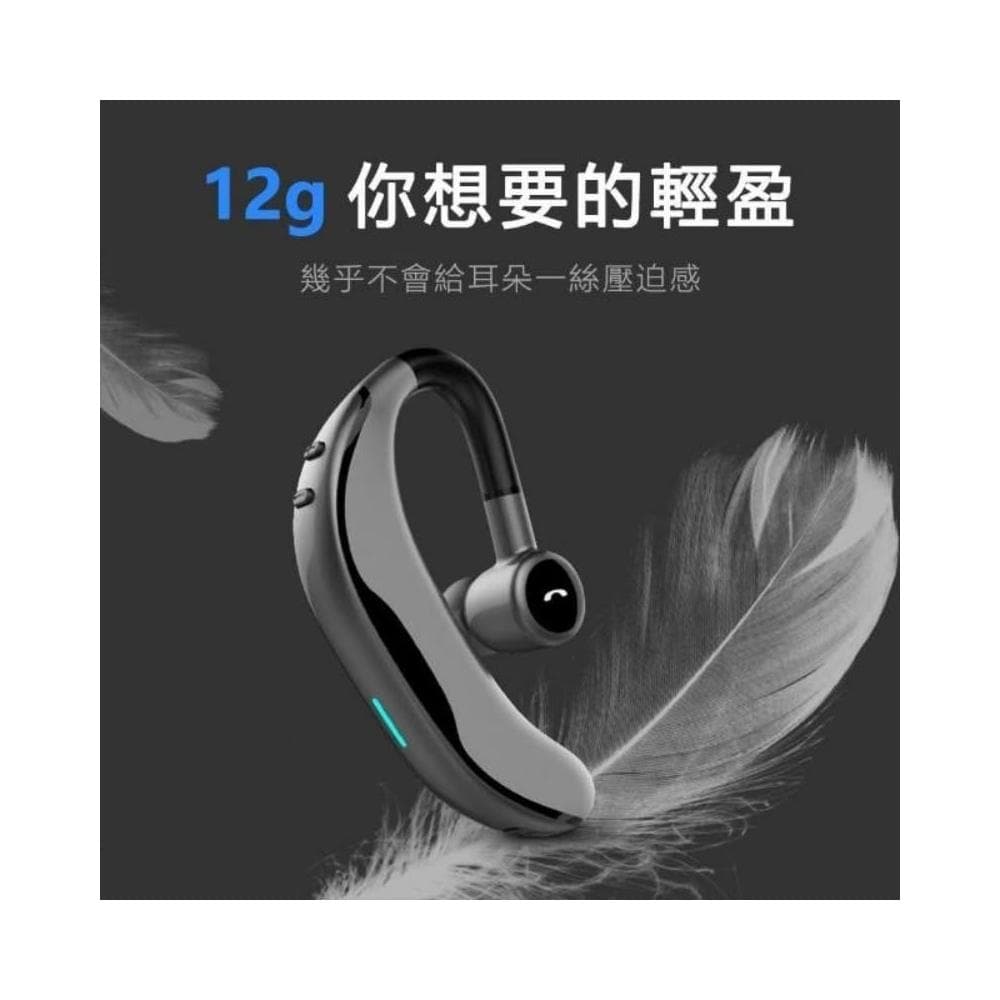 台灣現貨免運商務藍牙耳機 無線藍芽耳機 耳掛式耳機 無痛配戴 運動型 無線耳機 高清降噪 左右耳通用 一拖二 來電報號