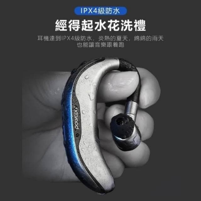 台灣現貨免運商務藍牙耳機 無線藍芽耳機 耳掛式耳機 無痛配戴 運動型 無線耳機 高清降噪 左右耳通用 一拖二 來電報號