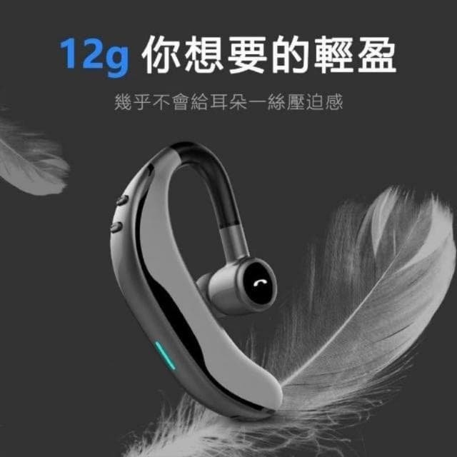 台灣現貨免運商務藍牙耳機 無線藍芽耳機 耳掛式耳機 無痛配戴 運動型 無線耳機 高清降噪 左右耳通用 一拖二 來電報號