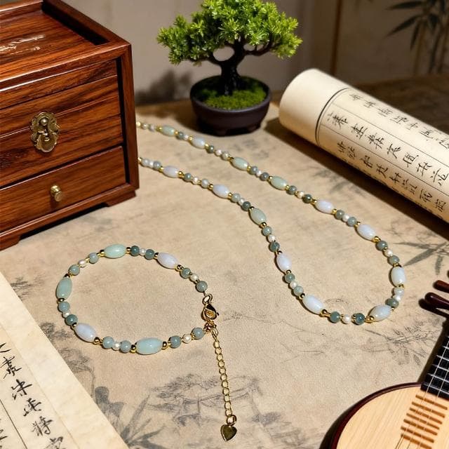 【Paiya 派亞】緬甸翡翠A貨項鍊/手鍊三彩部分帶黃翡二選一 買一套就是套裝