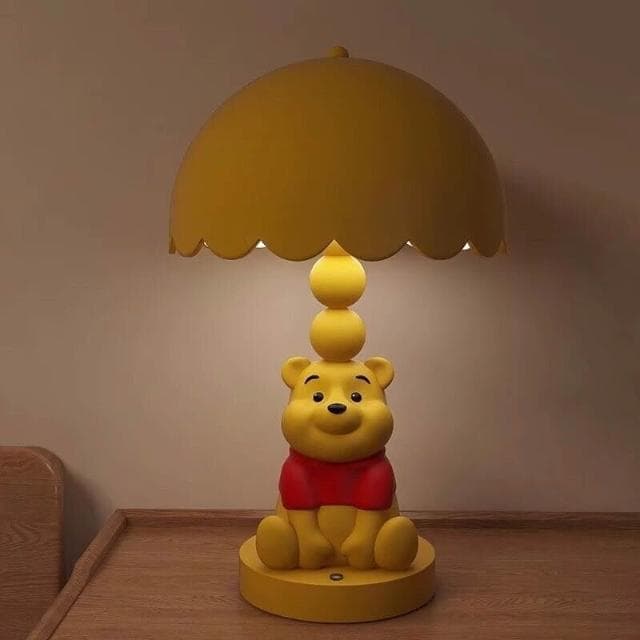 維尼小熊房間臥室床頭燈裝飾臺燈小夜燈氛圍燈搬家生日送禮
