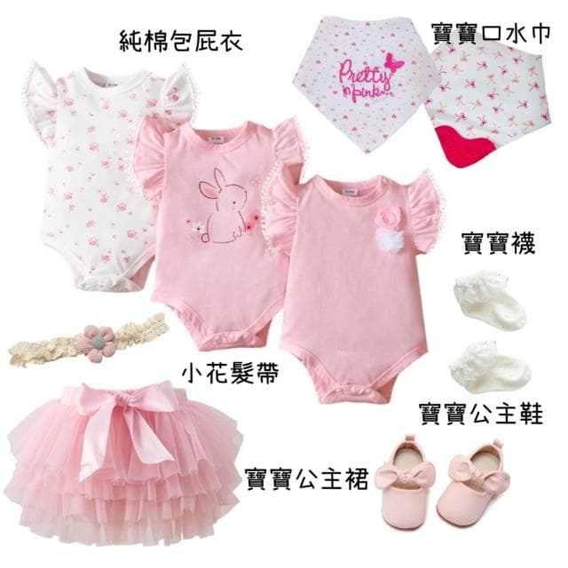 【女寶寶禮盒】粉兔子·彌月禮盒·滿月禮·嬰兒禮盒·新生兒禮盒·滿月送禮·寶寶禮盒·女寶禮物·週歲禮