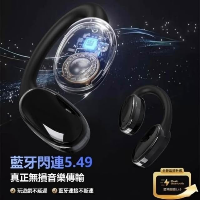 🔥臺灣出貨🔥 無線藍芽耳機 耳夾式藍芽無線耳機 無線耳機 耳骨傳導藍牙耳機 開放式運動耳機 藍牙耳機 降噪 夾耳式藍