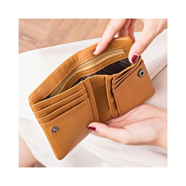 TW新款促销#新款女款短款錢包複古折疊拉鏈小錢包多功能學生錢夾子零錢包卡包