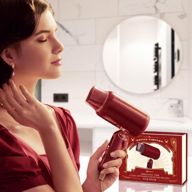 【SIAU 詩杭】智能恆溫低輻射負離子陶瓷吹風機 復刻限定版 摩登紅 CL-600-RD震旦代理 