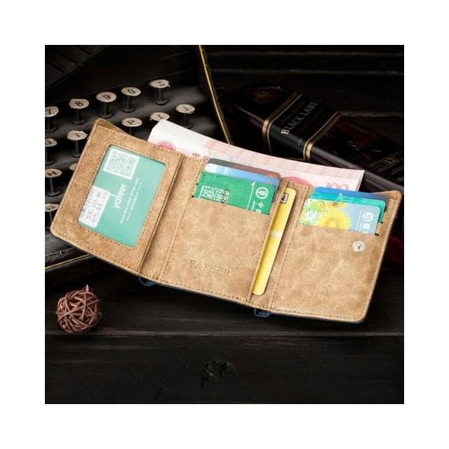 男士錢包短款三折帆布學生小錢包卡包牛仔錢包時尚休閒多卡位軟皮夾零錢包 商務中青年卡扣零錢包票夾 男生錢夾 皮夾台灣88