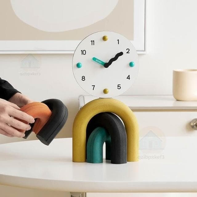 客廳桌面擺件 家居飾品 電視櫃玄關 創意簡約 座鐘 酒櫃裝飾品 開業送禮 喬遷禮物 玄關擺飾 辦公室