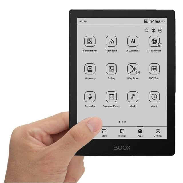 【BOOX 文石】BOOX 文石 Go 6｜6吋掌上型電子書閱讀器(爵士黑)，含磁吸式皮套 ★全新現貨★