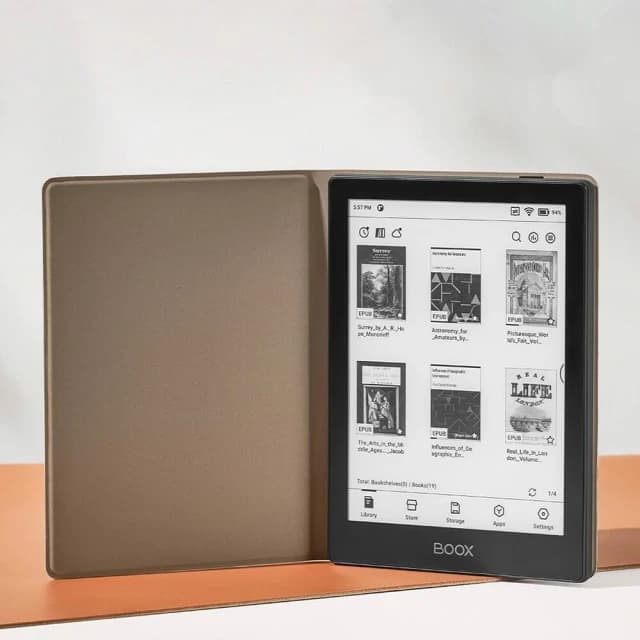 【BOOX 文石】BOOX 文石 Go 6｜6吋掌上型電子書閱讀器(爵士黑)，含磁吸式皮套 ★全新現貨★