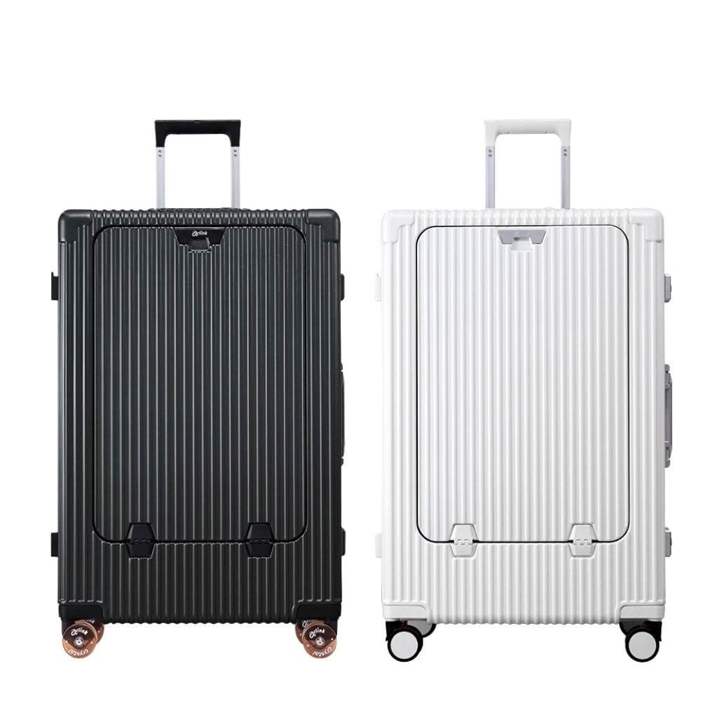 【Arlink】Carry系列 28吋 多功能前開獨立款 鋁框純PC行李箱 煞車輪/水晶輪