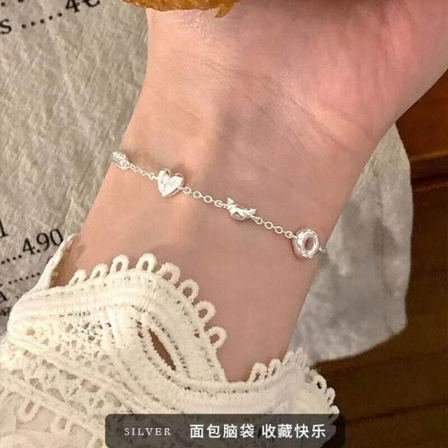 手鍊小清新輕奢碎銀星星S銀手鏈女高級感冷淡風小眾設計配飾手鏈時尚百搭手鏈手環手鐲可調整大小精緻甜美手鍊情侶手繩送禮禮物